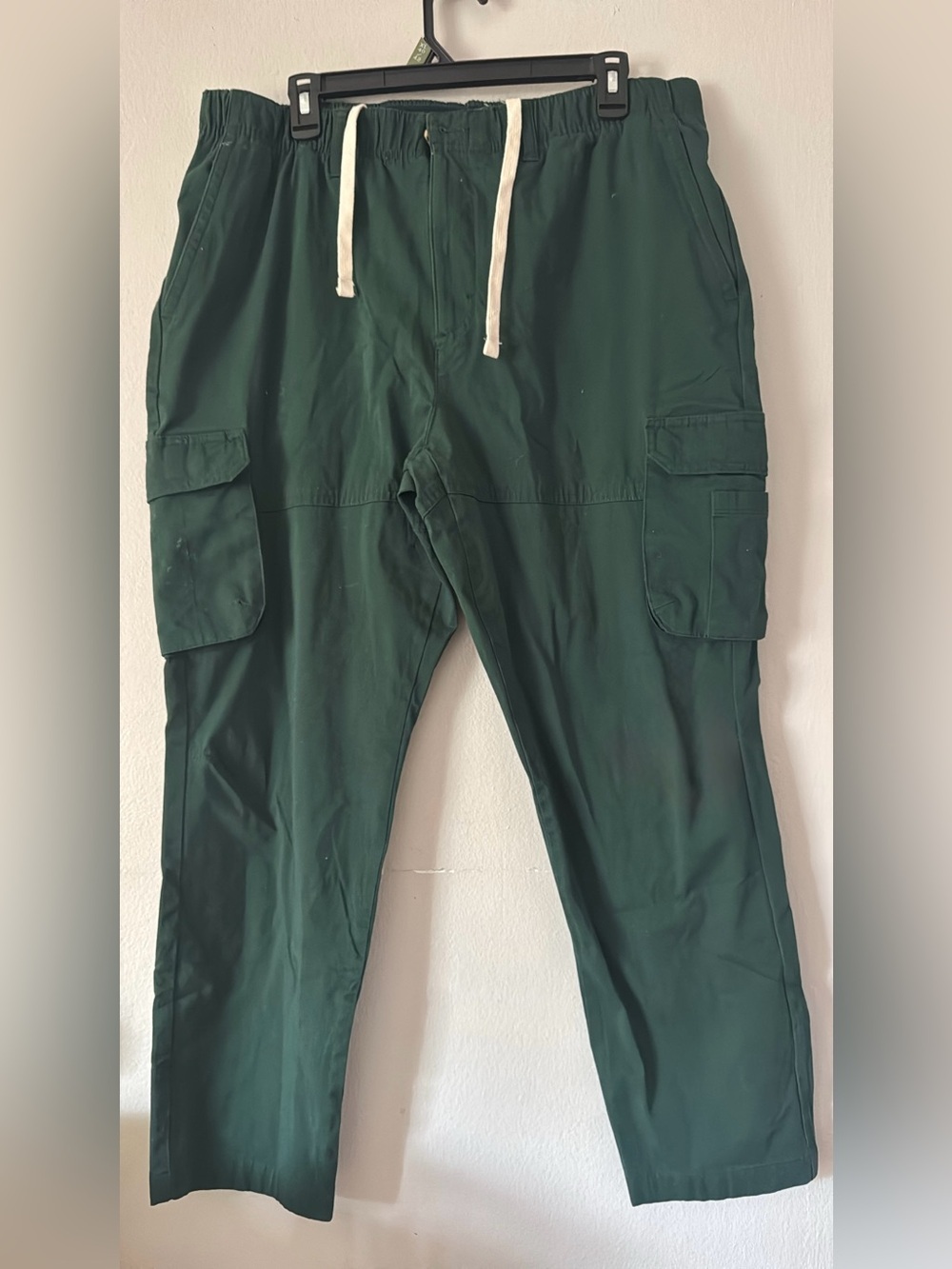 Club Room Dark Green Cargo Chinos with Drawstring